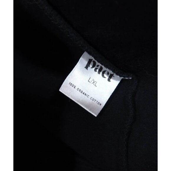 PACT Black Organic Cotton Airplane Cardigan Size L/XL NWT Open Front Comfy - Picture 7 of 8